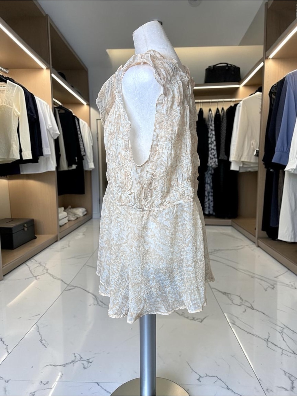 Torrid 2X Ruffle Surplice Blouse |
Cream Beige | Sheer Boho Flowy Top - Picture 7 of 12